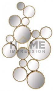 Décoration murale élégante Cadre de miroir en métal Miroir design en métal Fantaisie fait à la main en métal Vintage Home Decor Article Prix raisonnable - Product Image 6