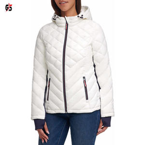 <b>Winter</b> Puffer Jackets New Design <b>Women's</b> Clothing Manufacturer Customized Logo Printing <b>Padded</b> <b>Coat</b> Bubble Bomber Style OEM - Product Image 2