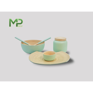 Bol à salade en bambou de haute qualité écologique MP Decor Country Style fait à la main au Vietnam Technique personnalisée pour les cadeaux> 10L - Product Image 1