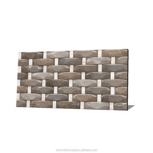 Carrelage mural extérieur en céramique, design moderne classique, finition brillante, élévation 300x600mm/400x400mm, faible porosité, durable - Product Image 6