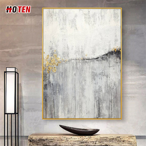 Elegante decoración del hogar pintado a mano abstracto lámina <span class=keywords><strong>de</strong></span> oro <span class=keywords><strong>montaña</strong></span> <span class=keywords><strong>pintura</strong></span> al óleo sobre lienzo paisaje único sujeto - Product Image 4