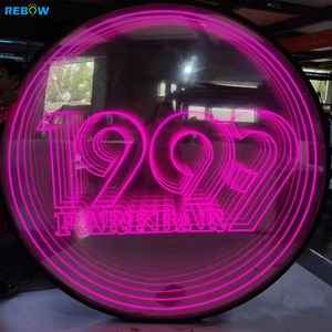 Miroir au néon personnalisé, 3D, miroir au néon multicouche, sans quantité minimale de commande mc, Design, livraison directe - Product Image 3