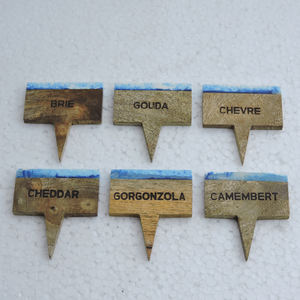 ป้ายชีสทำเครื่องหมายสำหรับงานปาร์ตี้,ใช้สำหรับทำอาหารในงานแต่งงานงานแฮนเมดทำจากไม้ - Product Image 5
