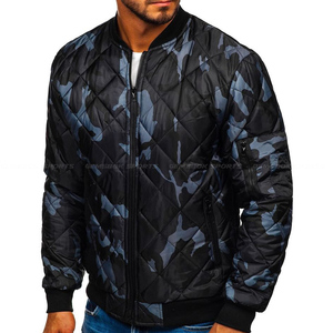Chaqueta Bomber de estilo transicional para hombre, cazadora acolchada de grafito y camuflaje de alta calidad, venta al por mayor - Product Image 5