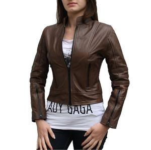 Venta caliente Chaqueta de cuero al aire libre para las mujeres Nuevas llegadas Ropa de invierno Ajuste elegante Diseño único Abrigo de moda para mujer - Product Image 1