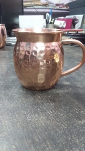 Set of 4 Pcs <b>Copper</b> Mug for Home <b>Kitchen</b> Drinking Use - Product Image 6