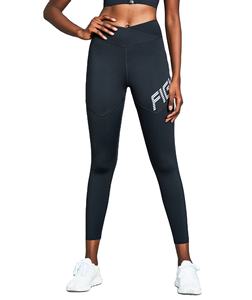 OEM Custom High Waisted Mesh Fitness Yoga <b>Leggings</b> for Women Solid Pattern Gym <b>Compression</b> Pants - Product Image 3