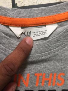 Lots de vêtements en surplus : T-shirts décontractés à manches longues en coton à col rond imprimés pour garçons et enfants, marques originales, stock du Bangladesh - Product Image 5