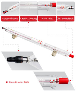 EFR Lasea X Série Tubo Laser 15000 Heures 75W 80W 90W 100W 120W 130W 150W 180W Rouge Dot Pointeur Métal EFR CO2 Laser Tube Lazer <span class=keywords><strong>Tup</strong></span> - Product Image 3