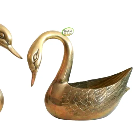 Conjunto de 2 Antique Brass Ducks bela e designer de decoração Fresh chegada INAM HANDICRAFTS