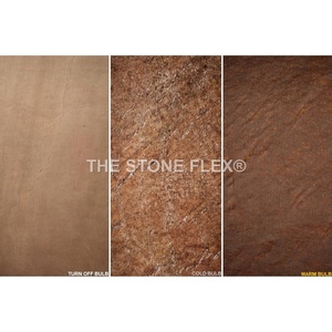 D cobre TSF India hoja de chapa de piedra Flexible moderno translúcido acabado superficial pulido antiácido resistencia a la erosión pizarra - Product Image 5