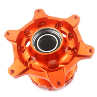 KKE D'alliage D'aluminium De Moto CNC Usinées Moyeu Ensemble Compatible avec KTM EXC 125 SXF 350 XC-F 450 Orange Ou Bleu