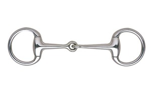Bridon de confort pour cheval en acier inoxydable avec anneau en O et rouleaux en cuivre - Product Image 3