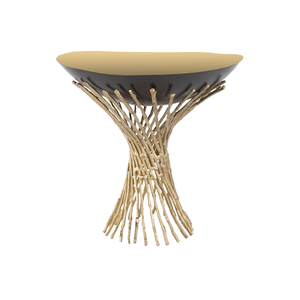 Tazón de Postre de Acero Inoxidable con Patas en Forma de Hoja, Redondo, Mediano, para Servir Frutos Secos, de Home Arts - Product Image 5