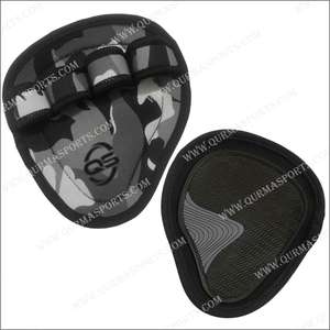 Protège-mains pour la musculation - Matériaux en néoprène, cuir et élasthanne, respirants et confortables - Product Image 1