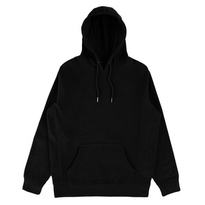 Sweat à capuche oversize pour homme, très tendance, avec poche, écologique, couleurs unies, en molleton 100% coton, manches longues - Product Image 3
