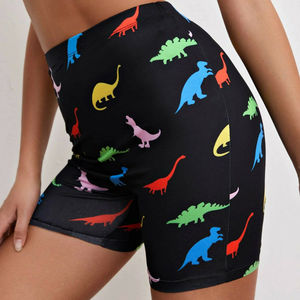 Women Printed Bike Shorts Base Layer Compression Workout Leggings Yoga Shorts <b>Pants</b> Fitness Quick Dry Spandex Compression Short - Product Image 6