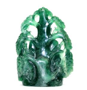 Décoration d'intérieur, sculpture en pierre précieuse de Bouddha en fluorite, sculpture en pierre précieuse sculptée, Rudra Gems, naturelle, IN;10122740, art religieux, objet de collection - Product Image 3