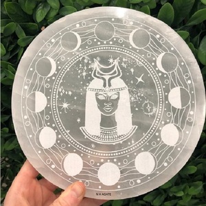 อียิปต์เทพธิดาแห่งการชาร์จกลางคืนทำความสะอาดคริสตัลของคุณร้อนขาย Selenite สำหรับปรับแต่ง - Product Image 5
