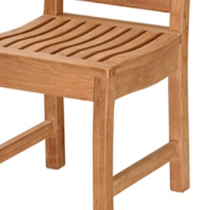 Sillas de comedor Kintamani de madera de teca maciza rústica moderna minimalista, respaldo alto, duradero, Patio al aire libre, Camping, parque, hoteles, villas - Product Image 2