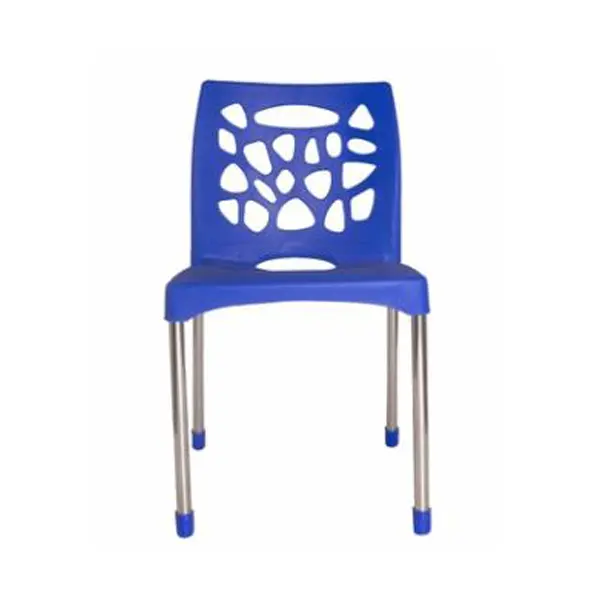 ATP 내구성 소형 등받이 의자 스테인레스 스틸 다리 실내/야외 Stackable 플라스틱 의자 홈 오피스 가구