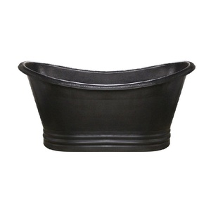 Accessoires de belle qualité Baignoire en cuivre pur Maison & Hôtel Salle de bain Baignoire faite à la main Baignoire en cuivre fantaisie simple - Product Image 4
