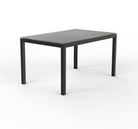Ram Industrie TS50 - Cadre de table à manger moderne en aluminium 90x140 cm 50x50 mm pour cuisine, salon et chambre
