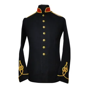 High quality customized Royal blue Dress coat in wool Tactical Combat M65 Field Jacket OEM service