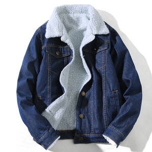 denim fur jacket for men
