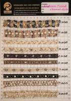 Nouveau design vintage, ruban en dentelle brodée avec des perles en nylon, tissu pour la confection de robes de mariée, fournitures de couture artisanales