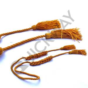 Embroidered Bugle Cord Tassel Tassel <b>Fringe</b> Braided Finish Coated Silk Metal <b>Curtains</b> Garments Industry Use-Available Nylon - Product Image 4