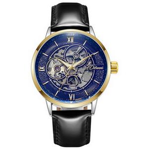 Montre mécanique automatique de luxe Difanni 2022, unisexe, mode, alliage, acier inoxydable, bracelet en cuir, cadran analogique, haute dureté - Product Image 1