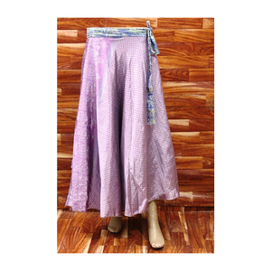 กระโปรงยาวทรงส่าหรีผ้าไหมสไตล์โบฮีเมียนกระโปรงลายดอกไม้สำหรับผู้หญิงชุดใส่เดินชายหาดขนาดใหญ่พิเศษสำหรับฤดูร้อน - Product Image 4