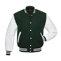 green & black varsity jacket