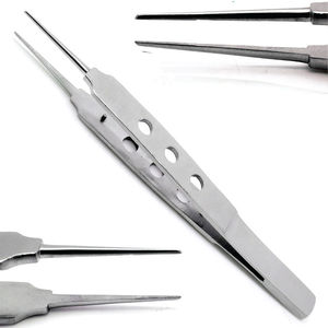McPherson-Pinzas de atado de 4 pulgadas, instrumentos de calidad de grado médico, pinzas de sutura Lisa oftalmológica recta, tejidos de órgano de cirugía - Product Image 1