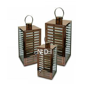 Ensemble de 3 lanternes à bougie suspendues de décoration de Noël et du Nouvel An Lanternes à bougie durables Top Trend Light Candle Lantern - Product Image 1