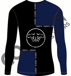 Camiseta de manga larga de entrenamiento deportivo personalizado de talla grande para hombre, transpirable, poliéster, licra, punto, sublimación, ilustraciones de humo - Product Image 4