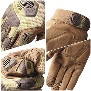 Guantes de diseño de camuflaje para motocicleta y Tiro, diseño personalizado con material de malla de alta calidad y moldes de protección de goma - Product Image 5