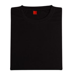 T-shirt décontracté à col rond en microfibre velours, uni, séchage rapide, impression personnalisée du logo, manches courtes - Product Image 2