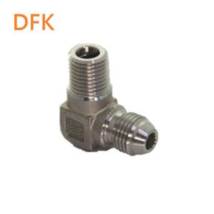 DFK JIC 37 Flare Acero inoxidable Codo macho Accesorios de tubería Piezas hidráulicas 1/2 "-2" Certificado ISO 9001 - Product Image 5