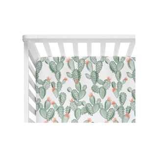 Muslin Custom 100% Cotton Baby Fitted Crib Sheet - Product Image 1