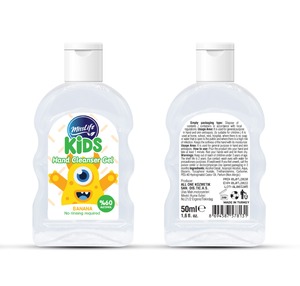 Gel desinfectante de manos para niños con etiqueta privada, 50ML, sabor a chicle, Material plástico para el cuidado de la salud hecho en Turquía, suministro sanitario - Product Image 3