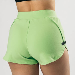 Pantalones cortos deportivos de cintura alta para mujer, demanda de los clientes, último diseño, servicios ODM, pantalones cortos elásticos para mujer con etiqueta personalizada más vendidos - Product Image 5