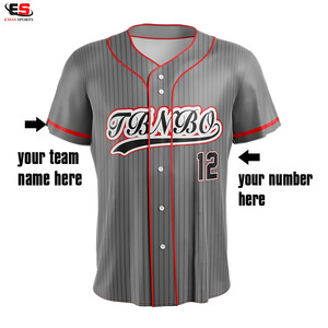Short de sport en jersey de baseball 100% polyester personnalisable OEM avec nom imprimé éponge personnalisable - Product Image 5