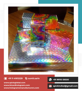 Adhesivo acrílico de película de poliéster holográfica para Washi Tape Rainbow Pillar Cinta holográfica Embalaje adhesivo - Product Image 3