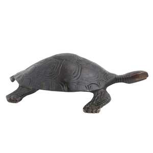Figura de tortuga tallada de latón negro hecha a mano, escultura de Feng Shui, estatua llamativa, piezas decorativas, artículos de regalo - Product Image 2