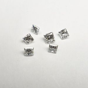 HPHT Melee Diamond 0.50 to 0.59 Carat D E F Color VS Purity Polished Loose White Princess Cut IGI Certified - Product Image 1