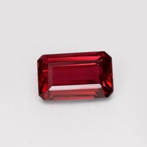 9X11mm พลอยโกเมนแบบหลวมรูปแปดเหลี่ยมเพชรพลอยเทียมสีแดงแบบธรรมชาติ - Product Image 3