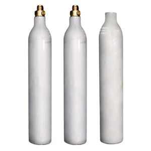 Bouteille de gaz en aluminium de qualité alimentaire de 425g pour boissons gazeuses à haute pression CO2 Soda sans valve - Product Image 1