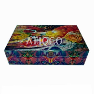 Wooden Box Painted Fairy Theme Handmade UV Printed Rectangle Shape Factory Direct Supply <b>Cheap</b> Fancy Decorative <b>Gift</b> <b>Boxes</b> - Product Image 5
